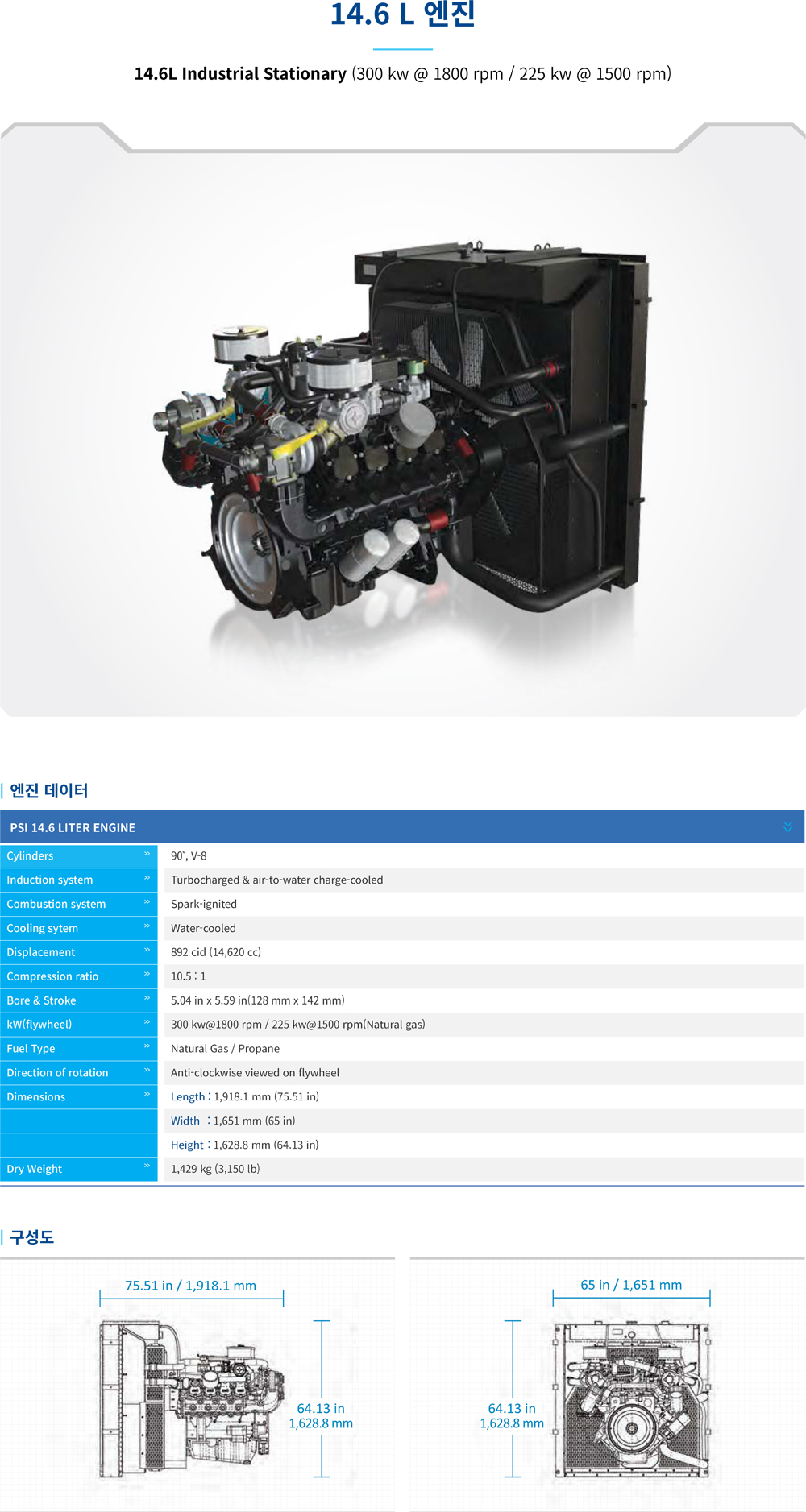 14.6L Gas Engine